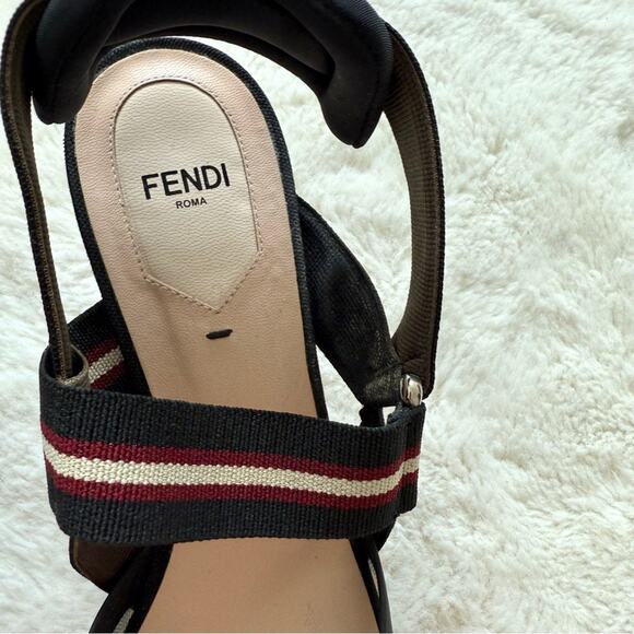 Fendi Colibri Mesh Slingback Pumps size 40 EU Authentic Retail 995$ - Picture 4 of 12